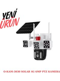 O-KAM-3030 4G Camera 6MP Dual Lens Alert PTZ GUNEŞ PANLLİ SOLAR OKAM 